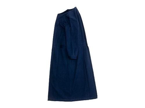 Atelier d'antan Cocteauʥȡ tuck apron dress NAVY