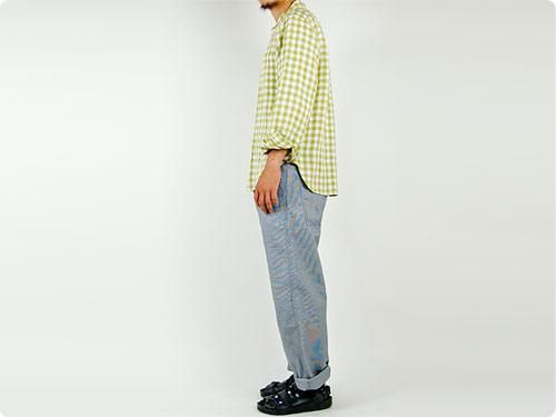 MHL. YARN DYE DRY COTTON PANTS 122NAVY̥󥺡