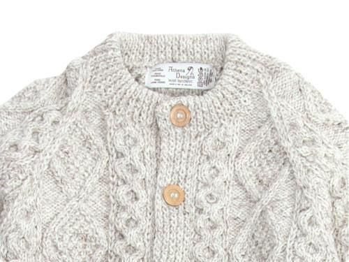 Athena Designs アラン編みカーディガン Athena Designs アランカーディガン GRAY Athena Designs通販