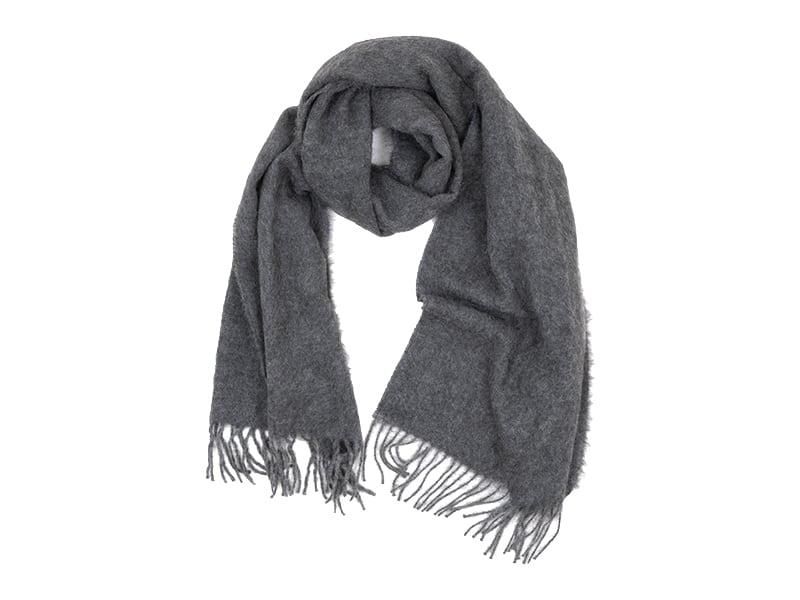 Brun De Vian-tiran Baby Lama Stole DARK GRAY