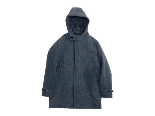 LOLO タスマニアウール比翼フード付きコート size L