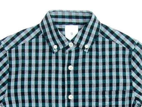 maillot sunset big gingham B.D. shirts BIG BLUE x GREEN