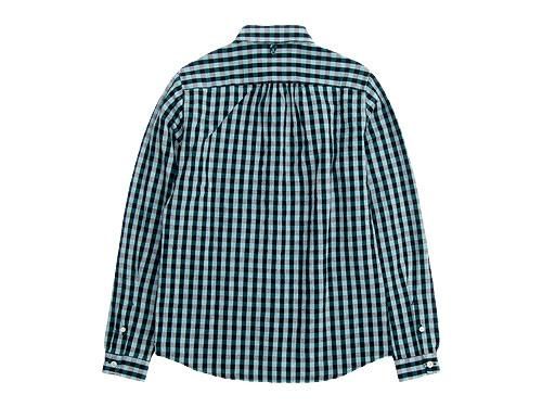 maillot sunset big gingham B.D. shirts BIG BLUE x GREEN