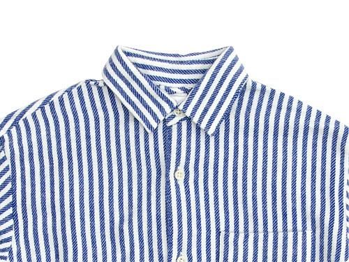 maillot nel stripe regular shirts BLUE x WHITE