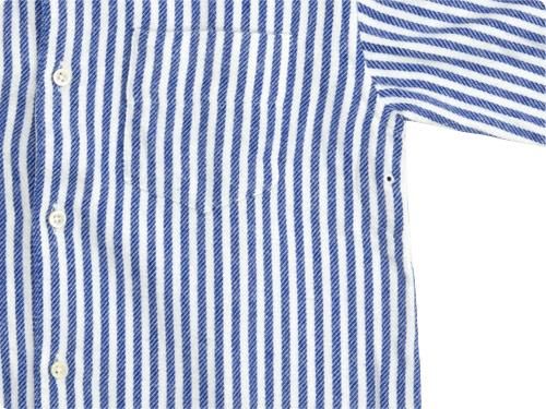 maillot nel stripe regular shirts BLUE x WHITE