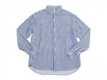 maillot nel stripe regular shirts BLUE x WHITE