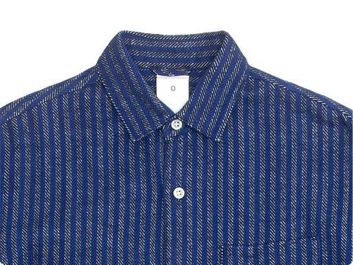 maillot nel stripe regular shirts BLUE x BLUE