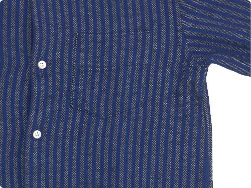 maillot nel stripe regular shirts BLUE x BLUE