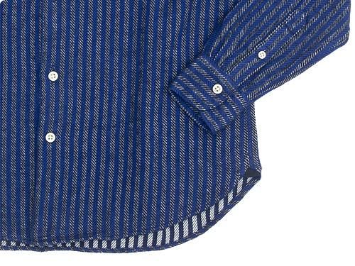 maillot nel stripe regular shirts BLUE x BLUE