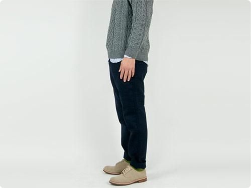 maillot wool easy pants NAVY