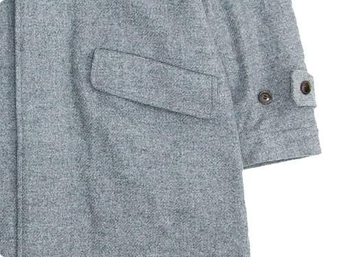 TOUJOURS Over Size Soutien Collar Coat GRAY KM23SC01