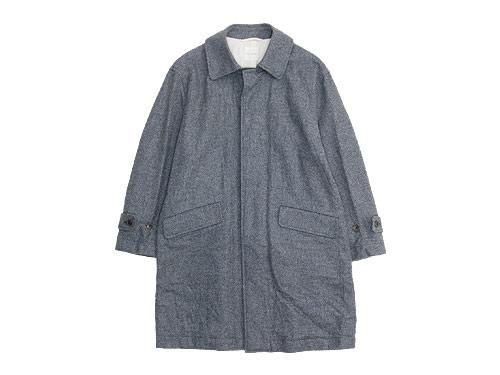 TOUJOURS Over Size Soutien Collar Coat HERRINGBONE KM23SC01