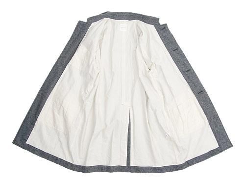 TOUJOURS Over Size Soutien Collar Coat HERRINGBONE KM23SC01