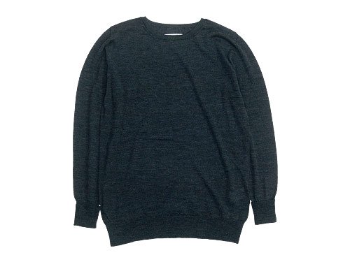TOUJOURS Crew Neck Knit CHARCOAL
