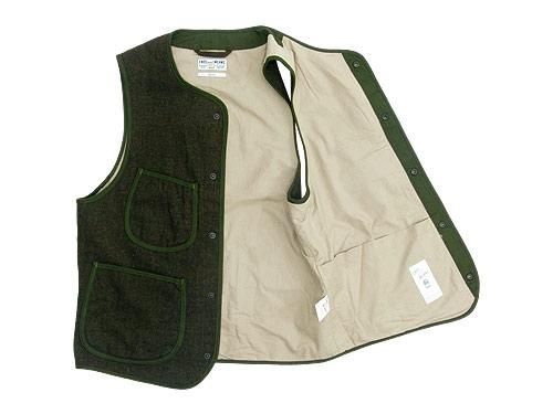 ENDS and MEANS Aldous Wool Vest OLIVE