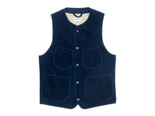 ENDS and MEANS Aldous Wool Vest NAVY