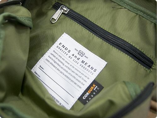 ENDS and MEANS Daytrip Pouch RANGER GREEN