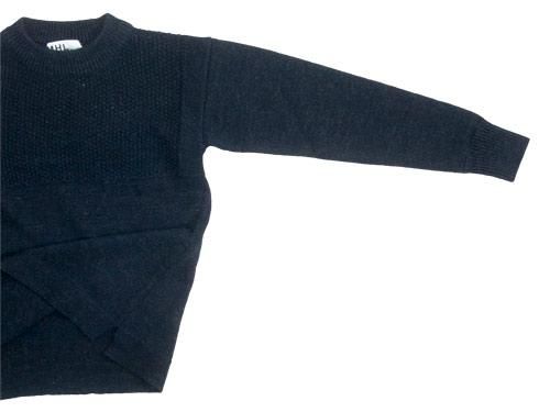 MHL. BULKY WOOL KNIT 121NAVY̥󥺡