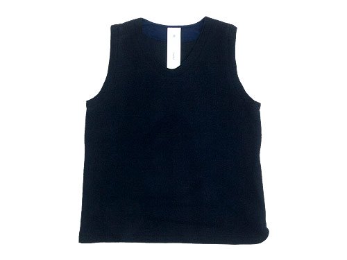 別注】 maillot wool melton vest / ex fine wool sweat trainer