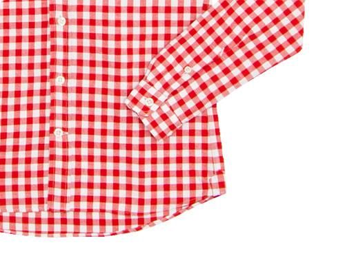 maillot sunset big gingham B.D. shirts BIG RED x WHITE