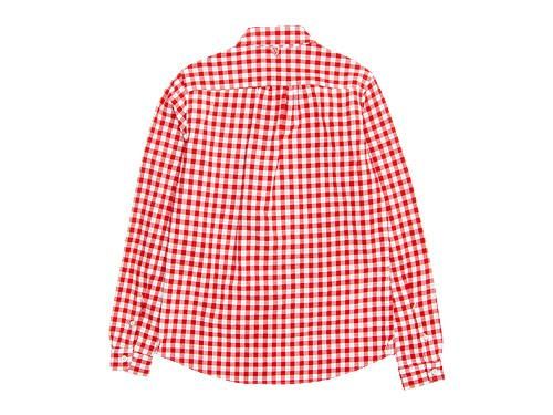 maillot sunset big gingham B.D. shirts BIG RED x WHITE