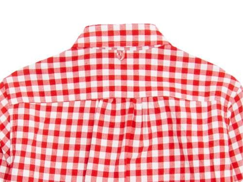 maillot sunset big gingham B.D. shirts BIG RED x WHITE