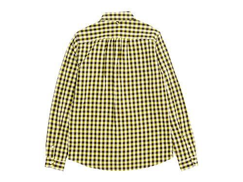 maillot sunset big gingham B.D. shirts BIG BROWN x YELLOW