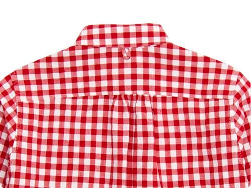 maillot sunset big gingham round work shirts BIG RED x WHITE