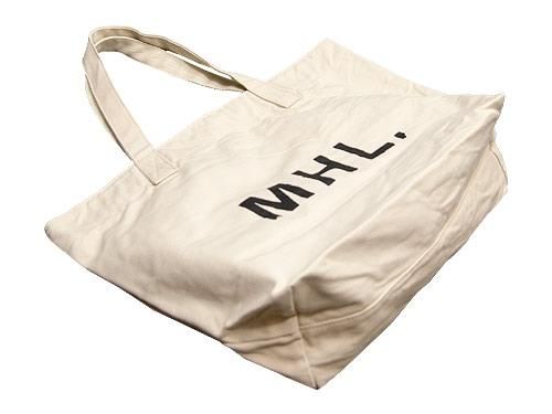 MHL. HEAVY CANVAS TOTE BAG 032ECRU 5966171501