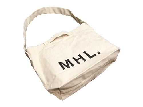 MHL. HEAVY CANVAS SHOULDER BAG 032ECRU 5956171501