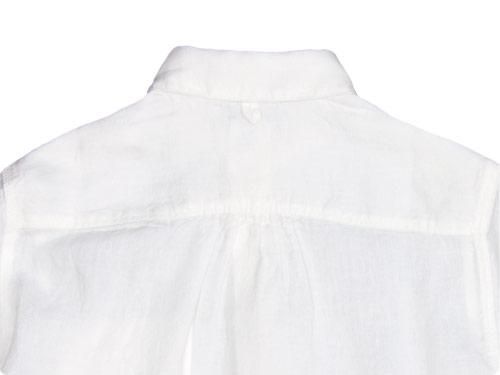 maillot sunset linen round work S/S shirts WHITE