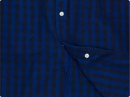 maillot indigo check stand long shirts