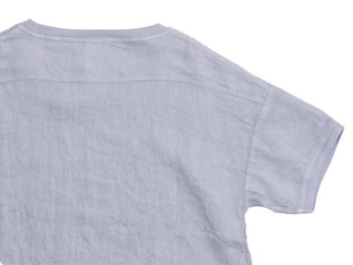  maillot crew neck linen shirts T GRAY