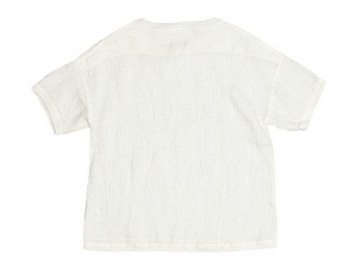 maillot crew neck linen shirts T SHELL