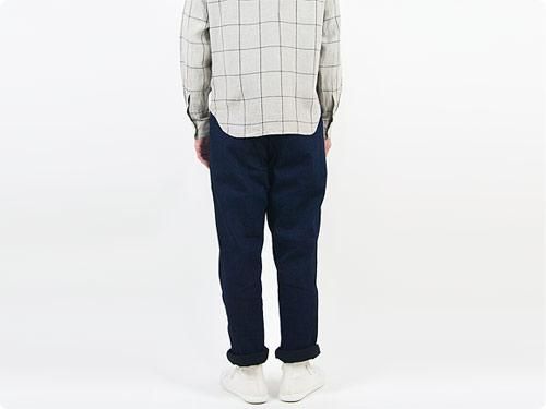 maillot solid denim easy pants NAVY