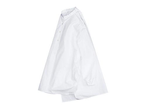 Atelier d'antan Appelʥڥ Stand Collar P/O Long Shirts WHITE