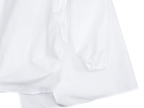 Atelier d'antan Appelʥڥ Stand Collar P/O Long Shirts WHITE