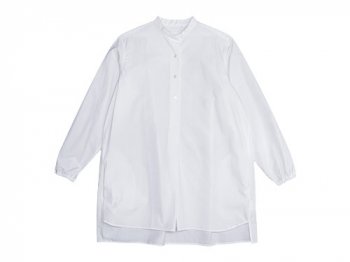 Atelier d'antan Appel（アペル） Stand Collar P/O Long Shirts WHITE