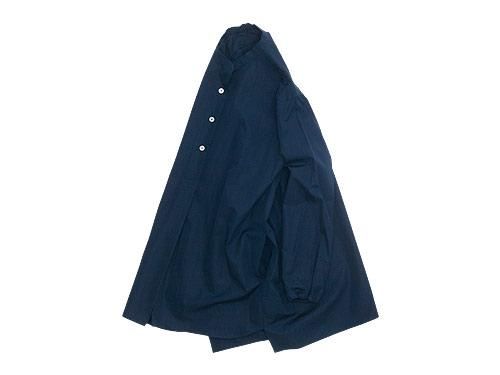 Atelier d'antan Appelʥڥ Stand Collar P/O Long Shirts NAVY