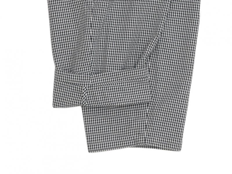 Atelier d'antan BarouhʥХ롼 Easy Pants WHITE x BLACK CHECK