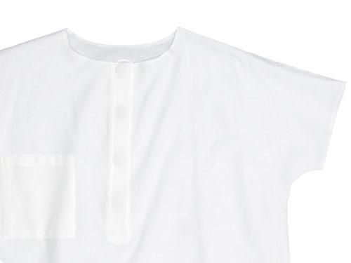 Atelier d'antan Nadar Khadi Blouse WHITE x WHITE