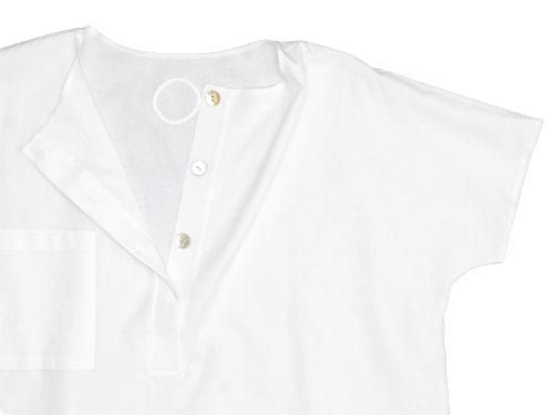 Atelier d'antan Nadar Khadi Blouse WHITE x WHITE