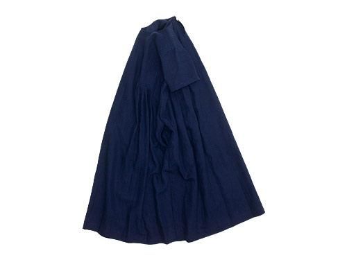 Atelier d'antan Villonʥ Short Sleeve One-piece NAVY