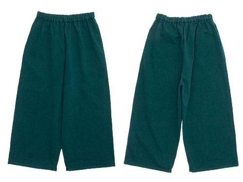 Atelier d'antan Peytonʥڥȥ Cotton wide pants GREEN