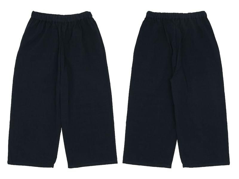 Atelier d'antan Peytonʥڥȥ Cotton wide pants BLACK