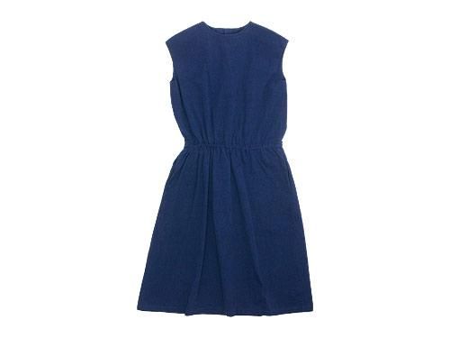 Atelier d'antan Bigot（ビゴー） gathered one-piece NAVY