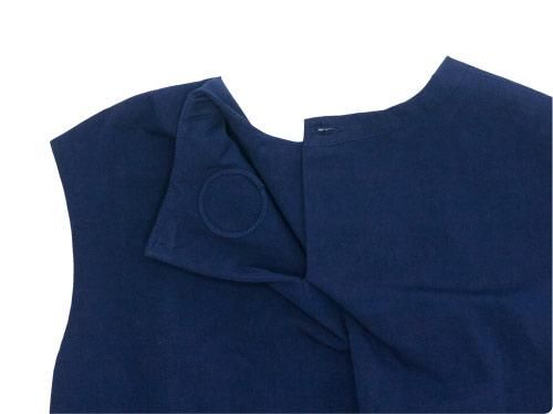 Atelier d'antan Bigotʥӥ gathered one-piece NAVY