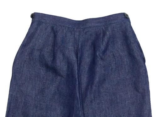Atelier d'antan Salvadorʥɡ tack pants Hemp DARK INDIGO