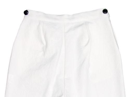 Atelier d'antan Salvadorʥɡ tack pants WHITE