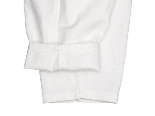 Atelier d'antan Salvadorʥɡ tack pants WHITE